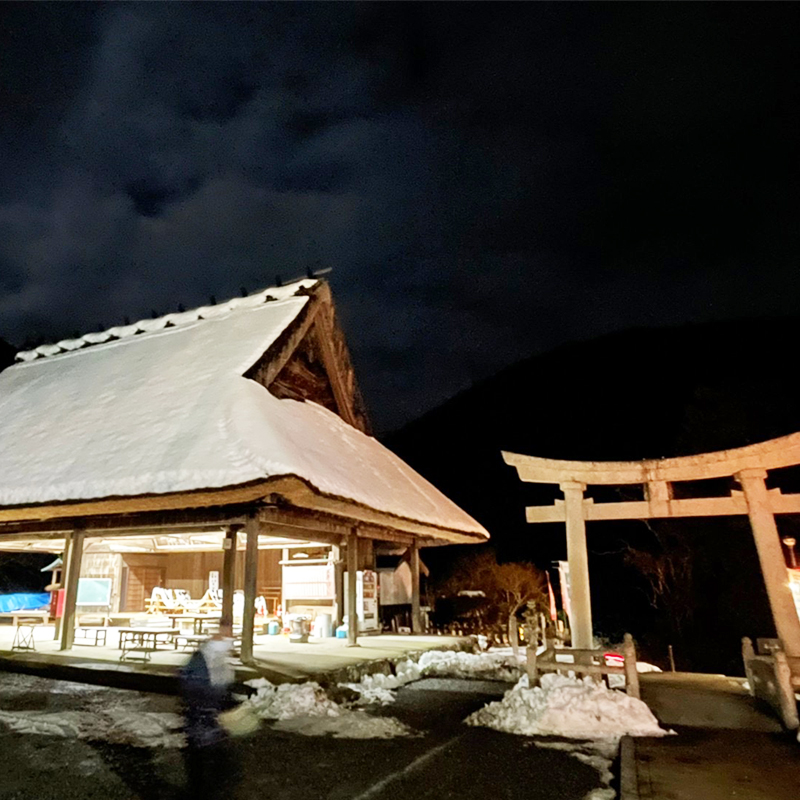 大原神社の冬景色