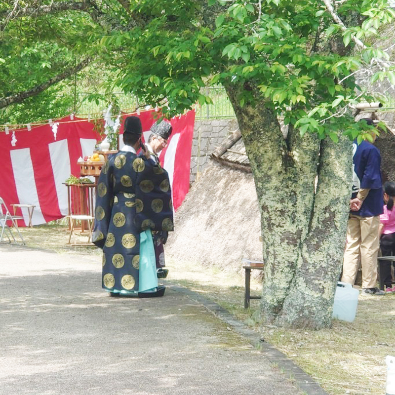 産屋の里のお田植え祭