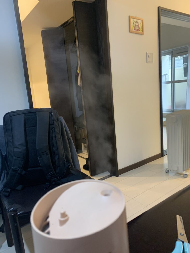 ふれあいアロハ食堂にゆずエッセンシャルウォーターをセッティング。そしたら、子供に大人気。いい匂い〜!取り合い。